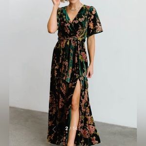 Women’s maxi velvet uma dress